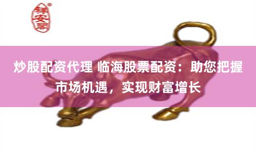 炒股配资代理 临海股票配资：助您把握市场机遇，实现财富增长