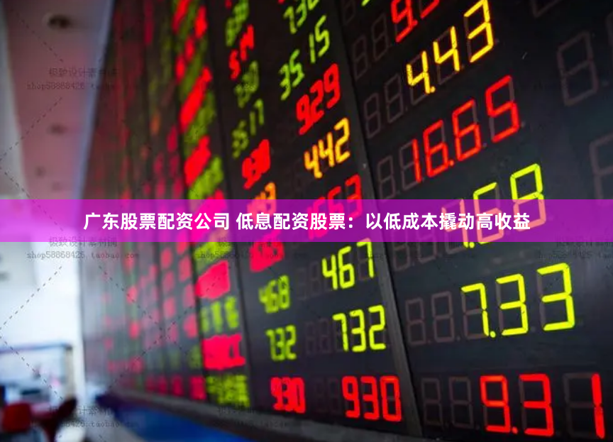 广东股票配资公司 低息配资股票:以低成本撬动高收益